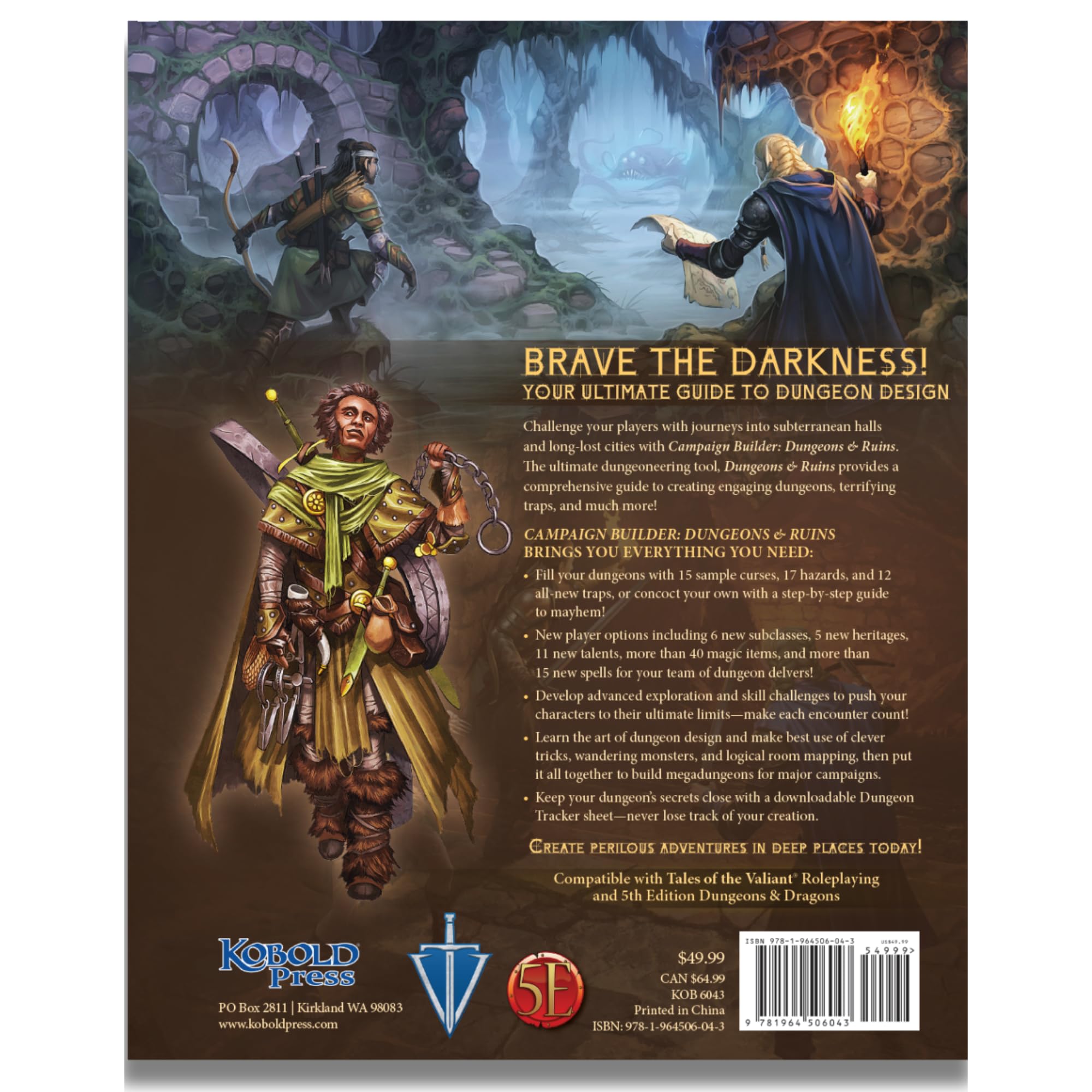 Kobold Press - Campaign Builder Dungeons and Ruins Map Folio Hardcover (VAT Exempt)