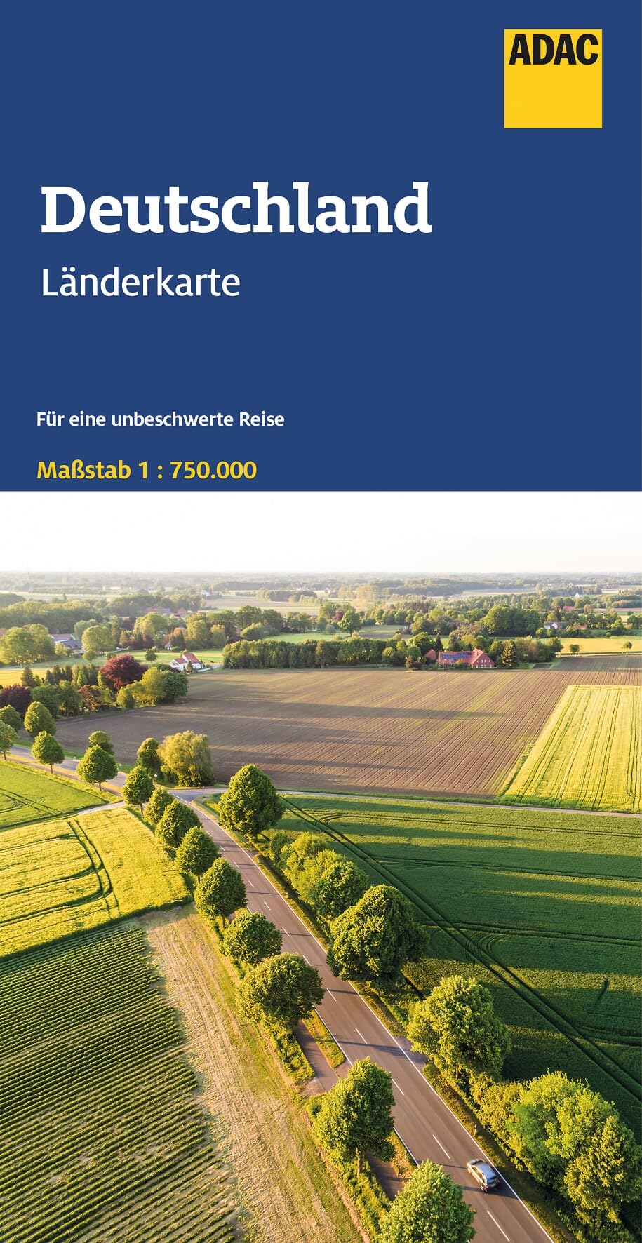 ADAC Länderkarte Deutschland 1:750.000: Straßenkarte und Autokarte