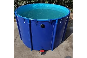 WANLIAN Canvas Fish Pond with Thickening Pool Belt and Frame