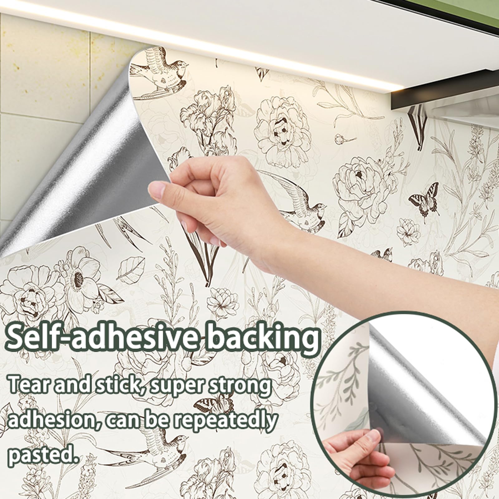 Piastrelle autoadesive in marmo per cucina e bagno, impermeabili, oleose, fai da te, facili da staccare e attaccare, decorazione perfetta per ristrutturazione e ristrutturazione della casa