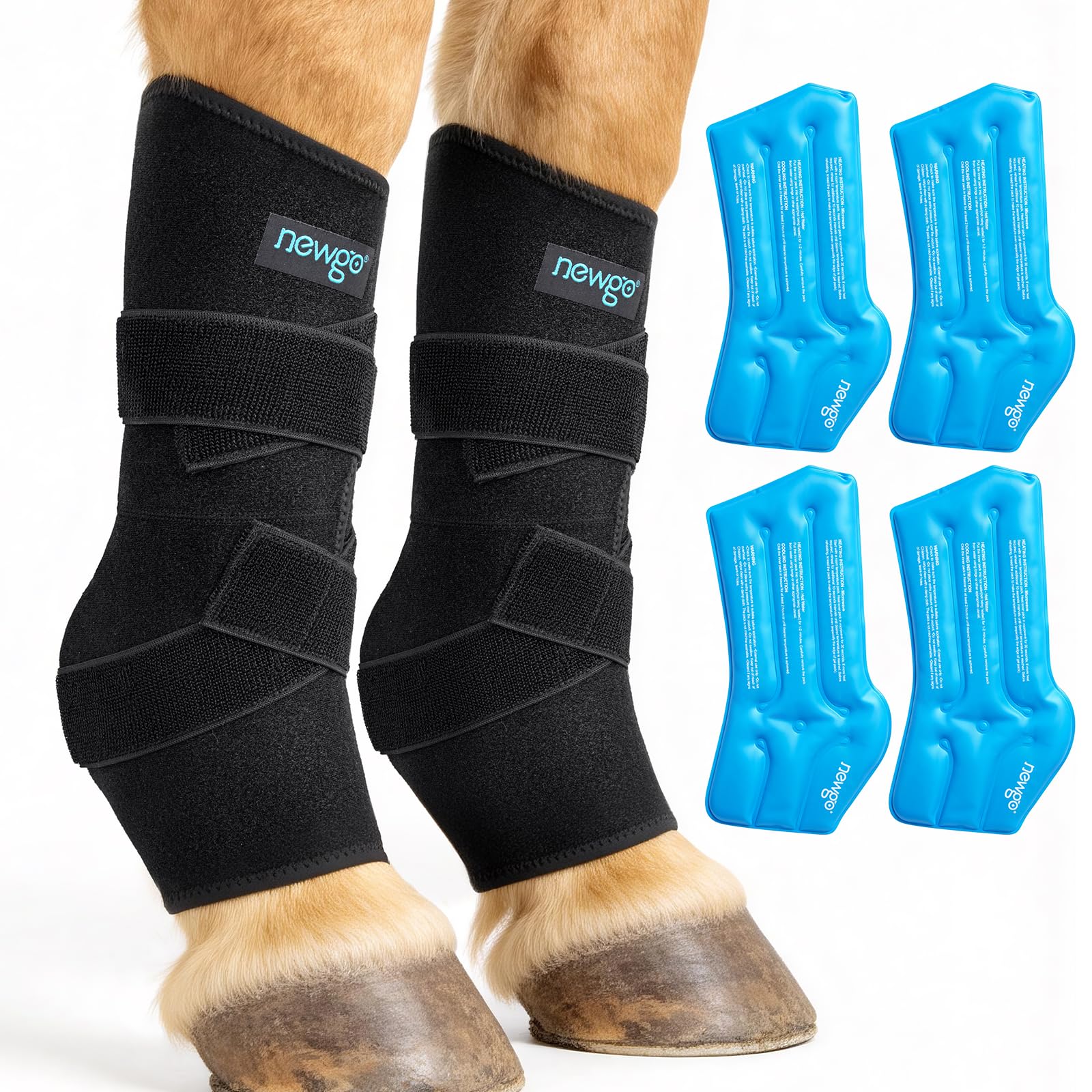 NEWGO Horse Ice Pack Reusable Horse Leg Wrap - boots and wraps | Mubboo