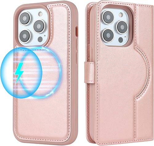 Miniatura 2 de Cavor Funda tipo cartera para iPhone 13 Pro para mujeres y hombres, compatible con Magsafe, funda para iPhone 13 Pro, funda de teléfono con
