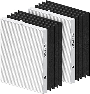 Coway Filter Replacement, CHIVALZ for Coway Airmega AP-1512HH Filter Replacement, Compatible with Coway Airmega AP-1512HH, 200M Air Purifiers, Part #3304899, 2 True HEPA Filter & 8 Carbon Pre-Filters