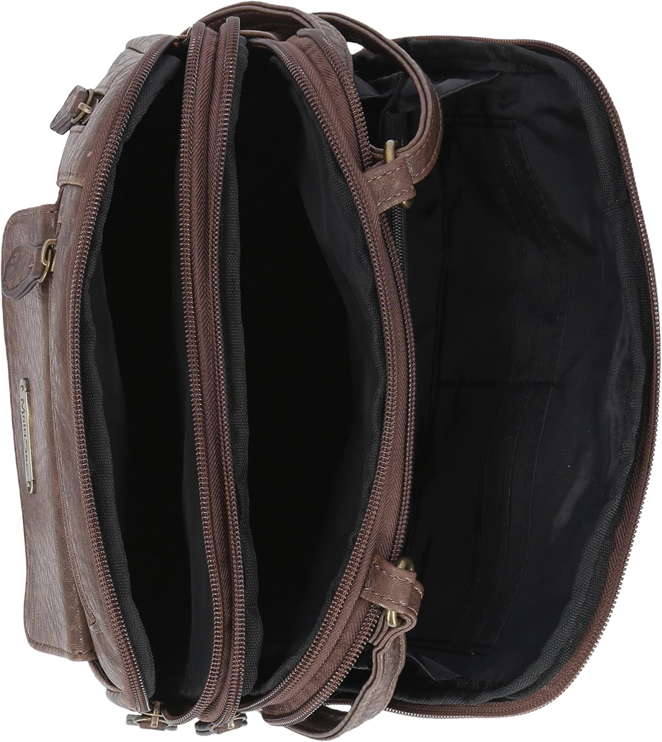 MultiSac Zippy Triple Compartment Crossbody Bag - Image 4