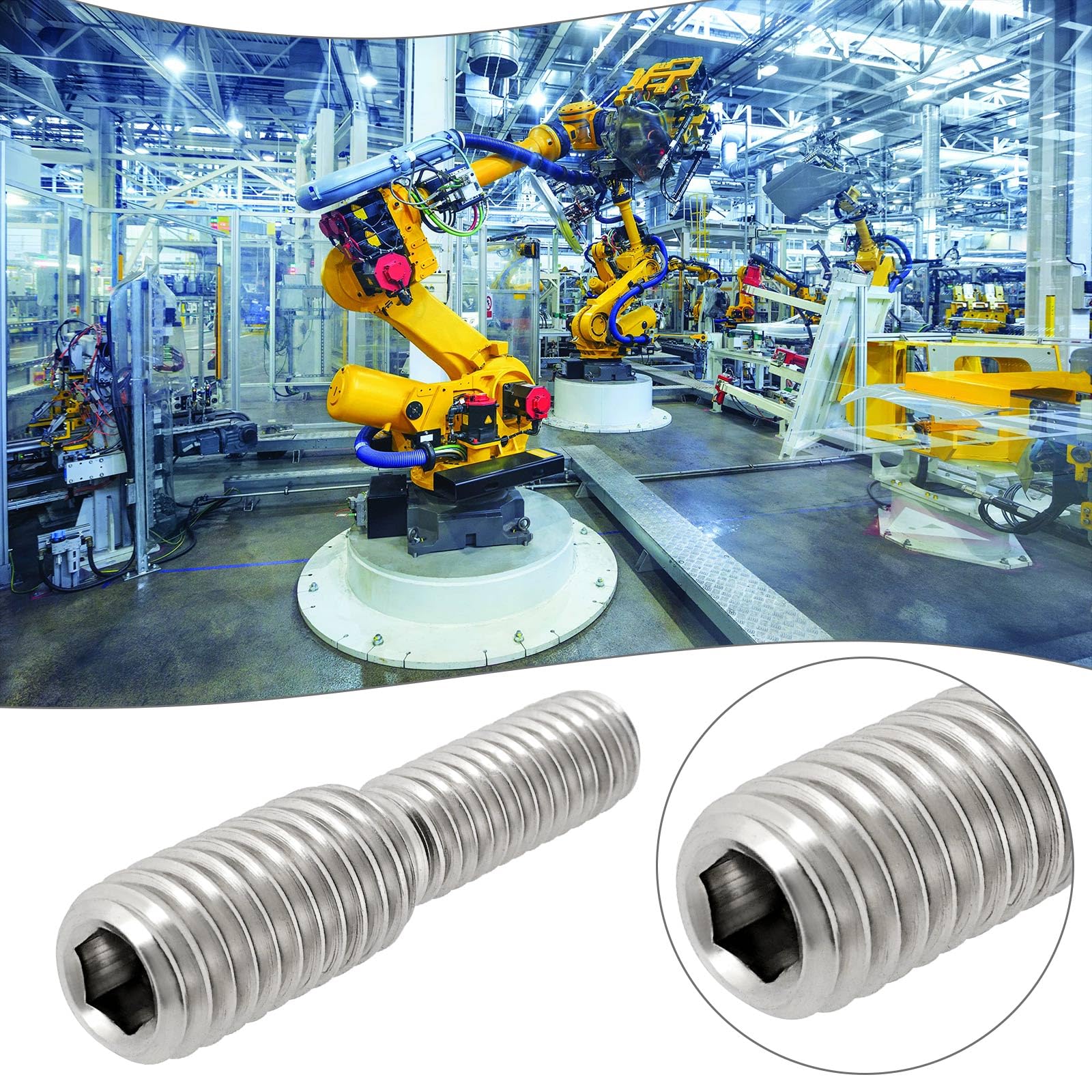 Be In Your Mind 4pcs M6 to M8 Double End Threaded Stud Screw Bolt 30mm 304 Stainless Steel Rod Bolts Thread Reducer Adapter Male to Male Screw Bolt for Furniture Hardware(M6xM8x30mm) - Image 3