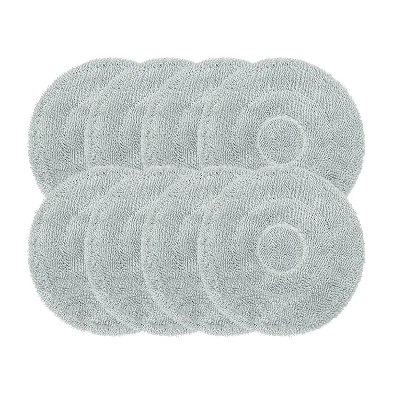 VIXWDRUTY 8pcs Replacement Microfiber Mop Cloth，Compatible For Cecotec，Compatible For Conga，M100 Spin Robot Vacuum Cleaner For Efficient Dust Removal