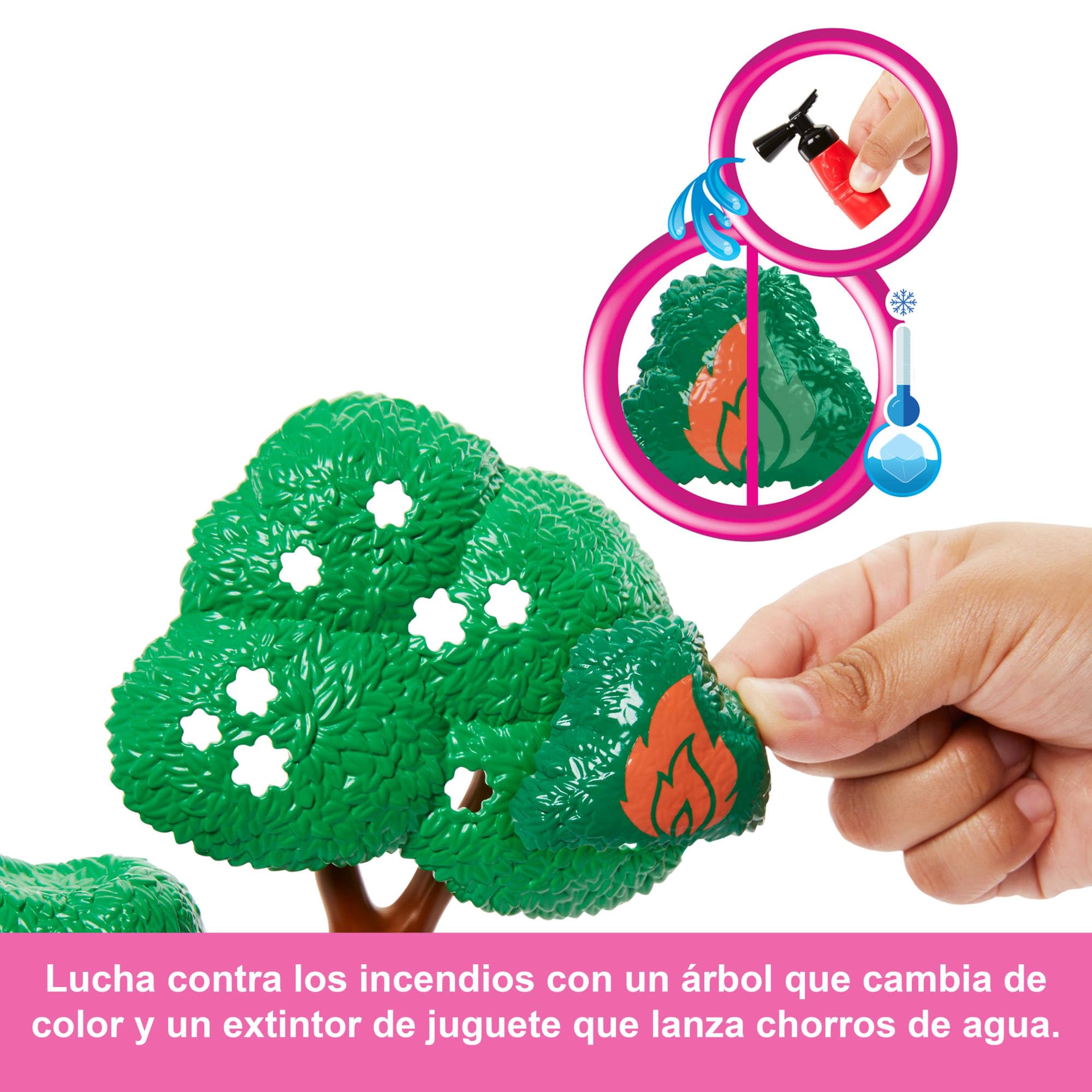 Barbie Tú Puedes Ser Muñeca bombera con estación de bomberos, mascotas y accesorios para la lucha contra incendios, juguete +3 años (HRG55)