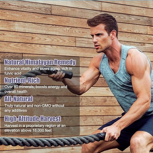 Miniatura 7 de Gomitas puras de Shilajit del Himalaya para hombres y mujeres, 100% naturales y orgánicas, más de 85 minerales traza y ácido fúlvico, 90 unidades,