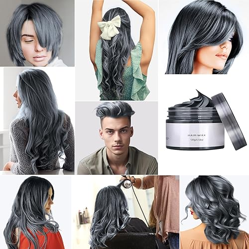 Miniatura 2 de Cera temporal de tinte de color para el cabello para niños y adultos, tratamiento lavable con regalo de retención durante todo el día para fiestas