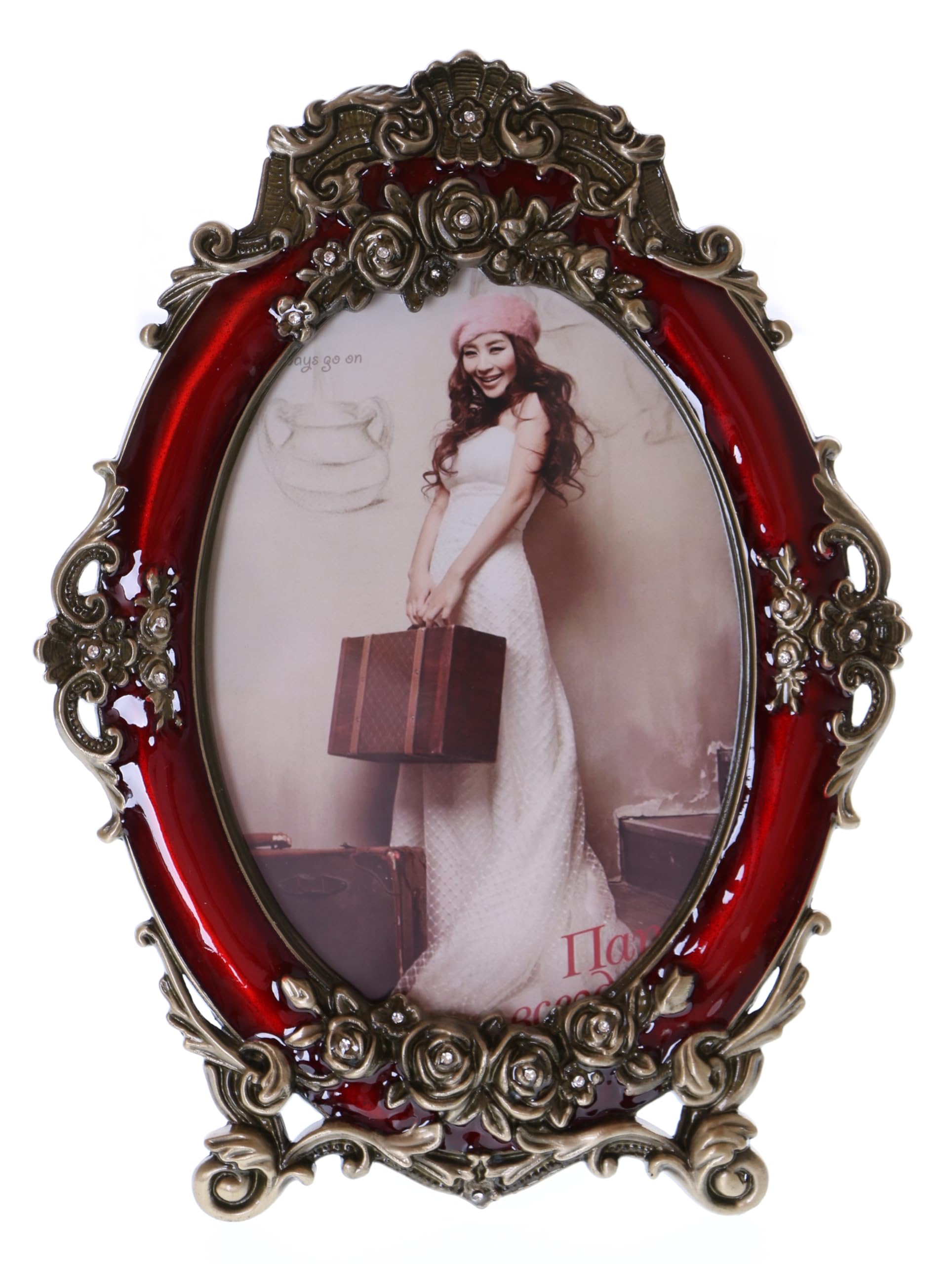 Cadre photo rouge antique Kawaii-Story pour sublimer votre décoration de salon