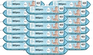 Hello Bello Unscented Baby Wipes I Plant Based Wipes for Sensitive Skin Made with 99% Water and Aloe for Babies and Kids I 1080 Count
