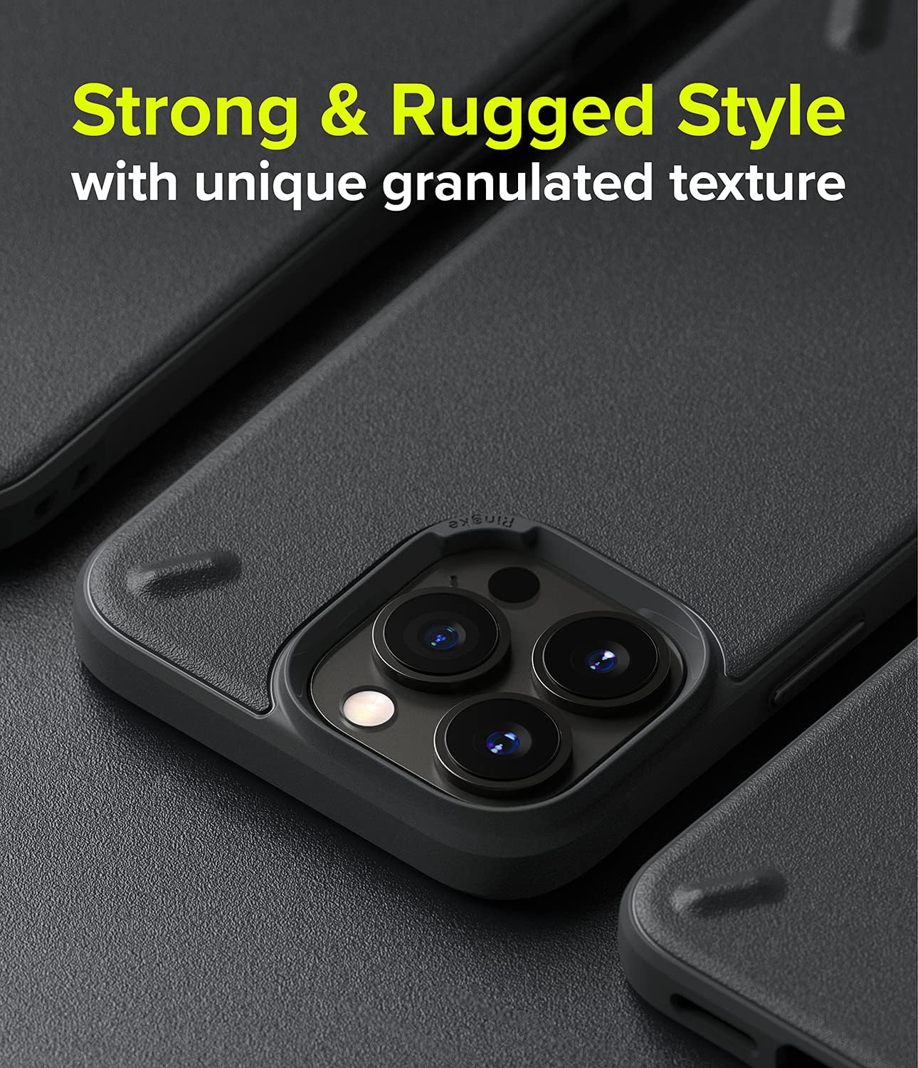 Ringke Onyx Compatible with iPhone 13 Pro Max Case, Extreme Tough Flexible Silicone Type TPU Shockproof Rugged Bumper Full Protection Cover for 6.7-inch (2021) - Dark Gray