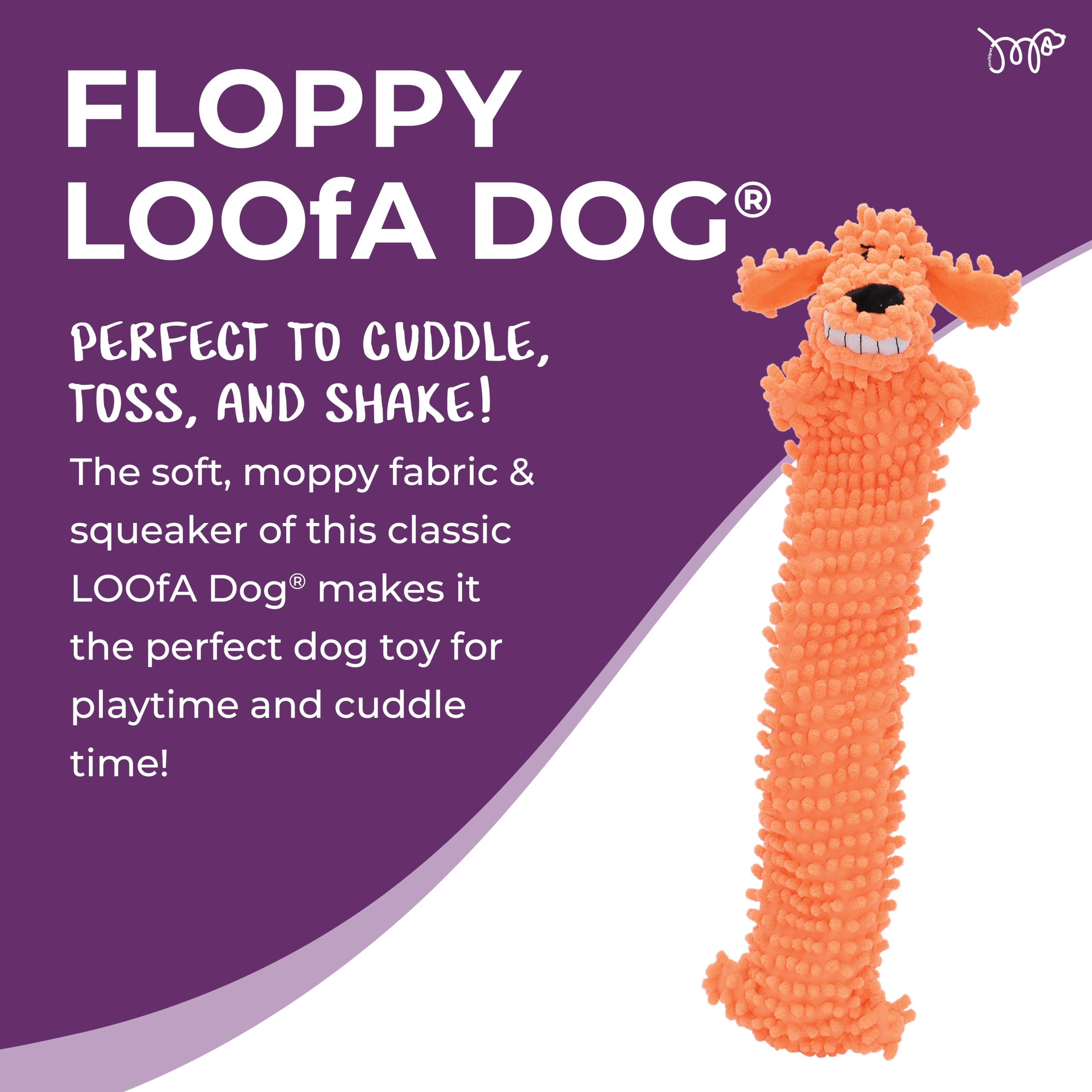 Von Multipet 's Floppy Snowboardhandschuhe Moppy Loofa, Farben können abweichen