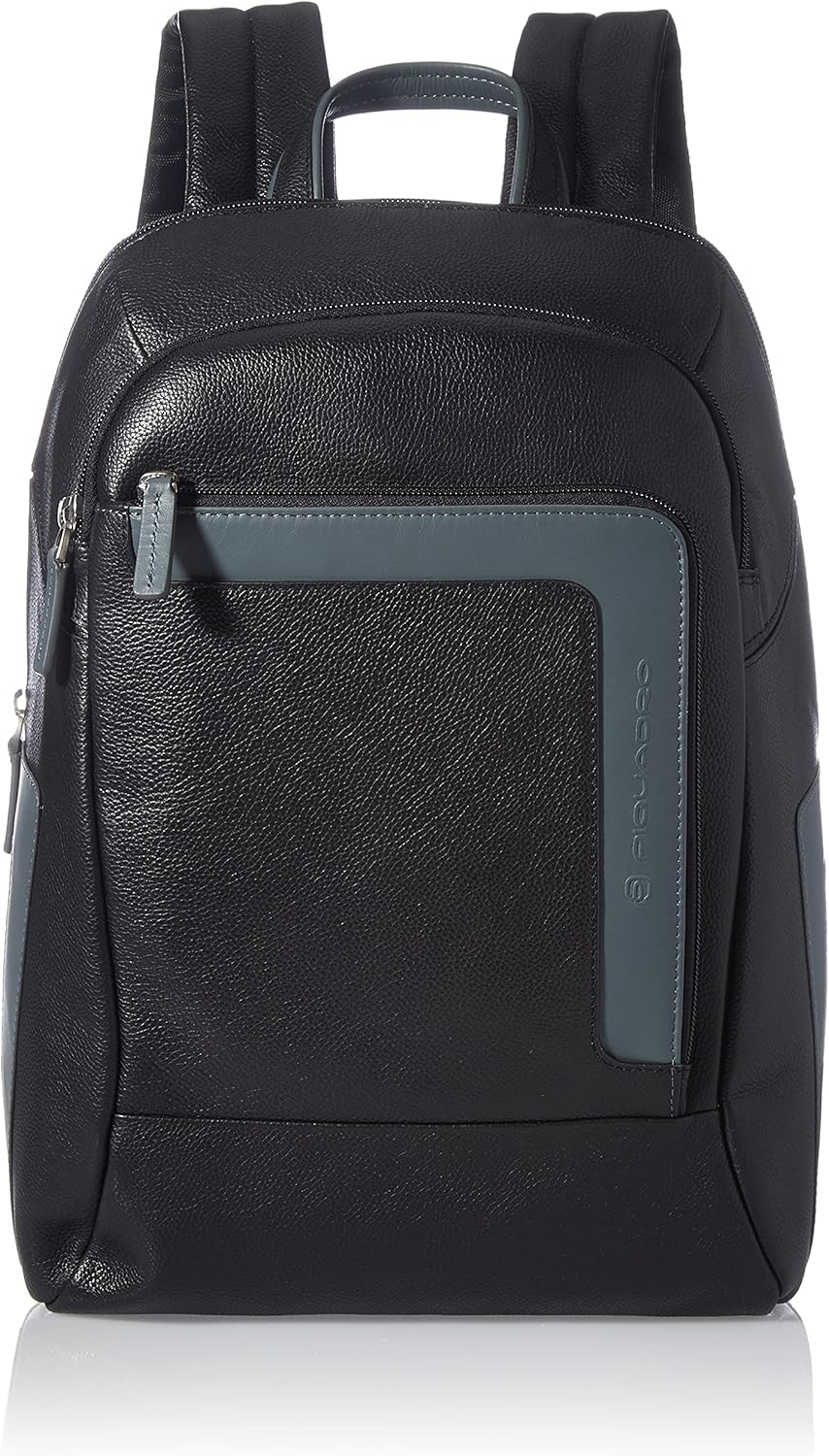 Piquadro Unisex Pc 14" Backpack, Blu/Marrone, 30x39x14 cm, Fashion
