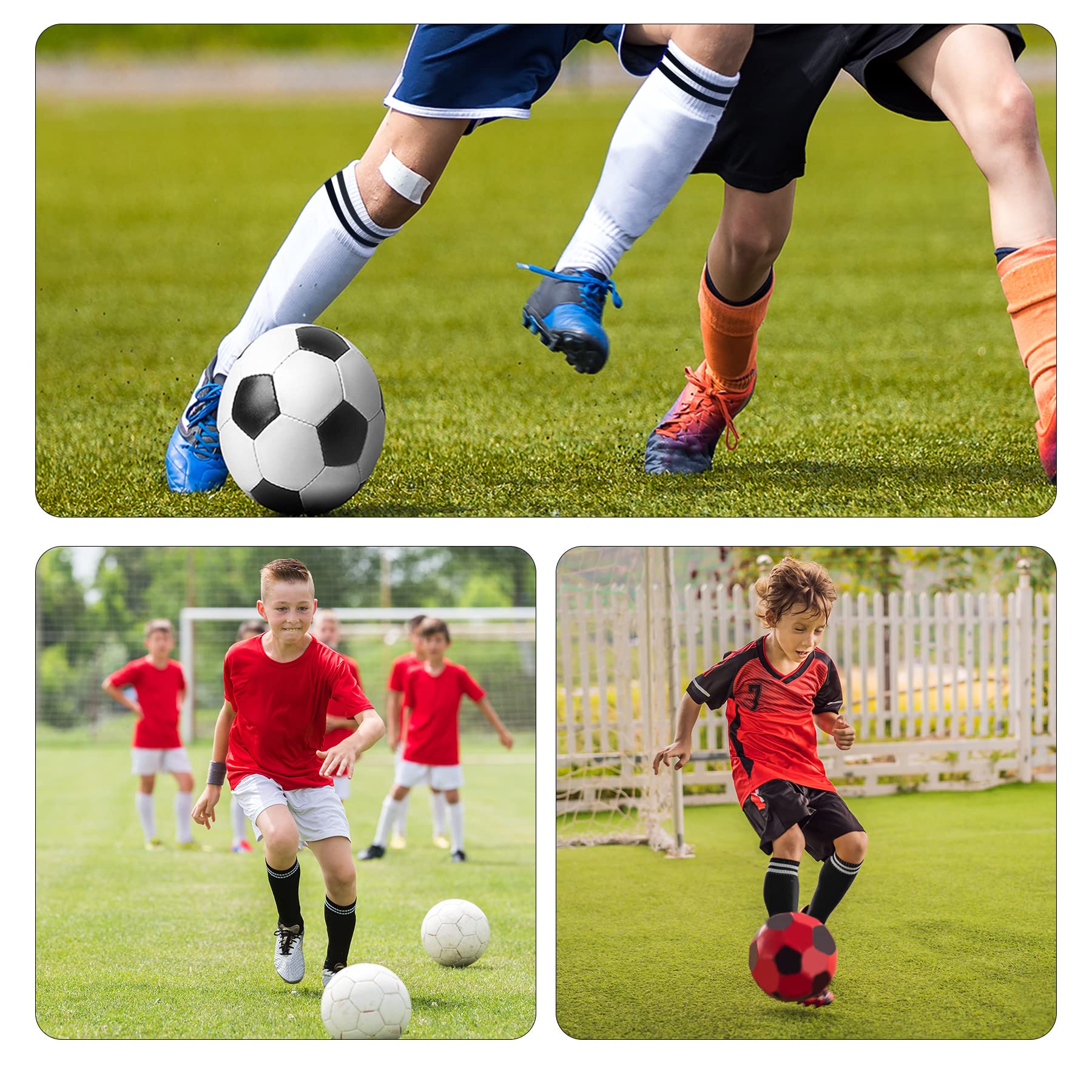 FPAKDH 2 pares de calcetines de fútbol para niños de 7 a 13 años, transpirables, para entrenamiento deportivo, calcetines de fútbol para niñas y niños