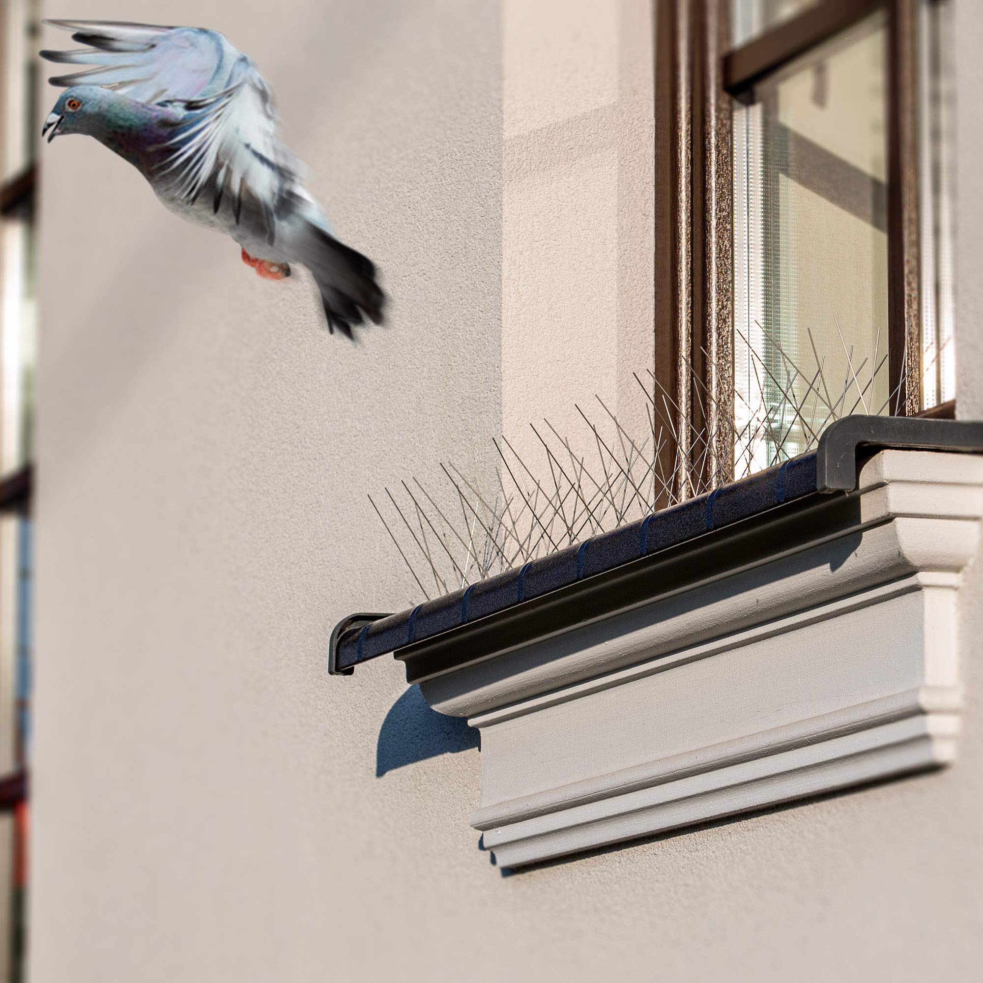 Edelstahl-Vogelschutzspitzen | 3,3 M Gesamtlänge, 10 Teile – Flexibel & Rostfrei Für Dachrinne, Balkon & Fensterbank