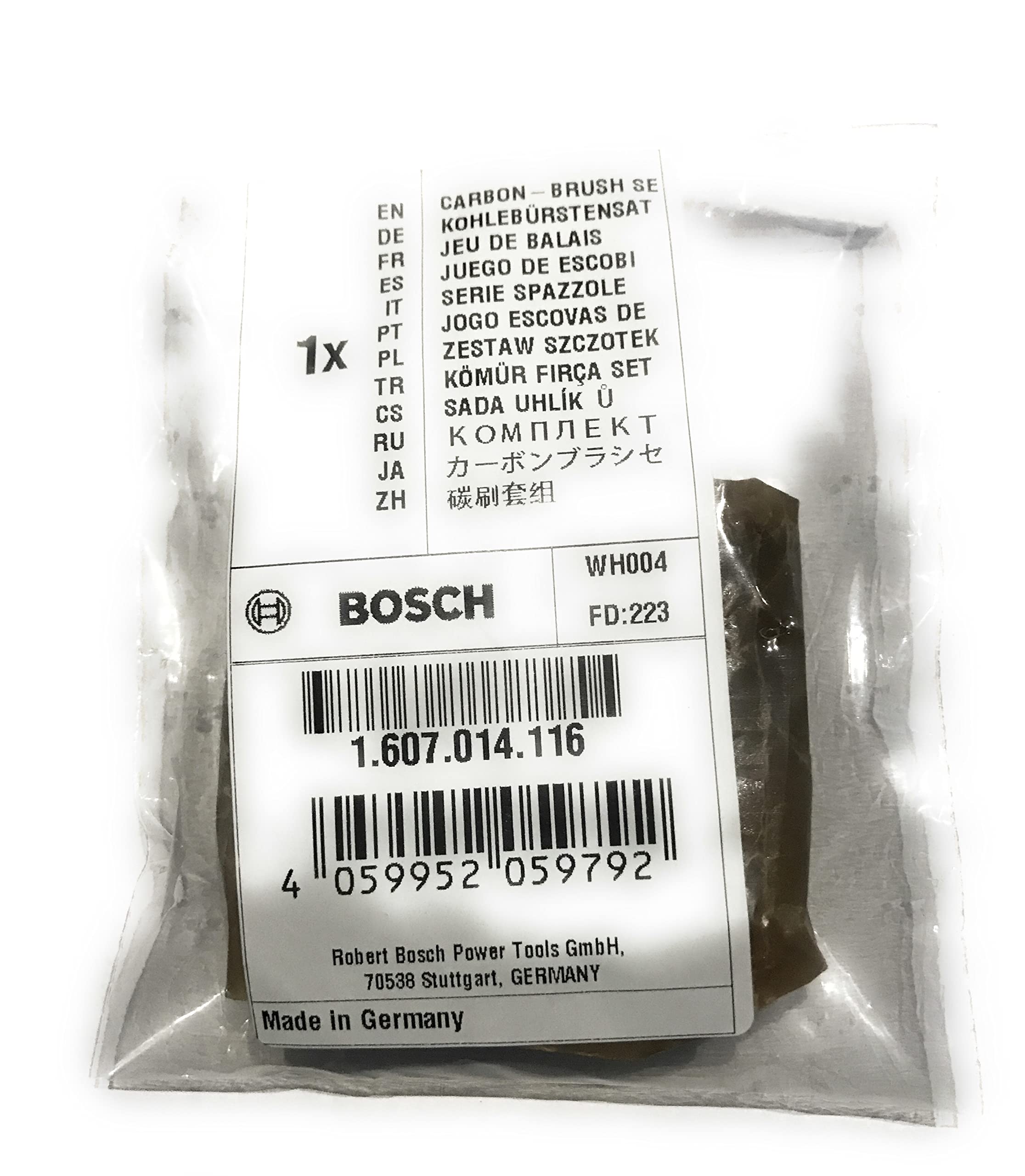 2 X SPAZZOLE IN CARBONIO PER LAVATRICE BOSCH WFL/WFO/Wfx/WFH/WFD/WFG con titolare R