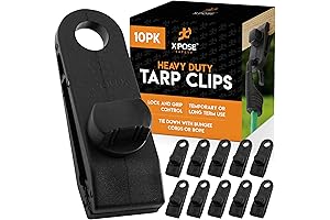 Xpose Safety 10 Pack Heavy Duty Reusable Tarp Clips