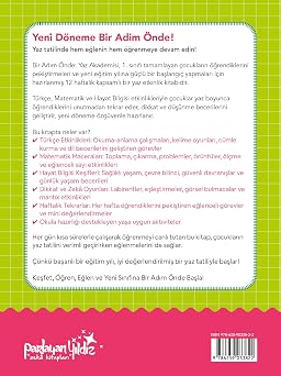 ÇOCUKLAR İÇİN YAZ AKADEMİSİ 1.Sınıf Tatil Kitabı