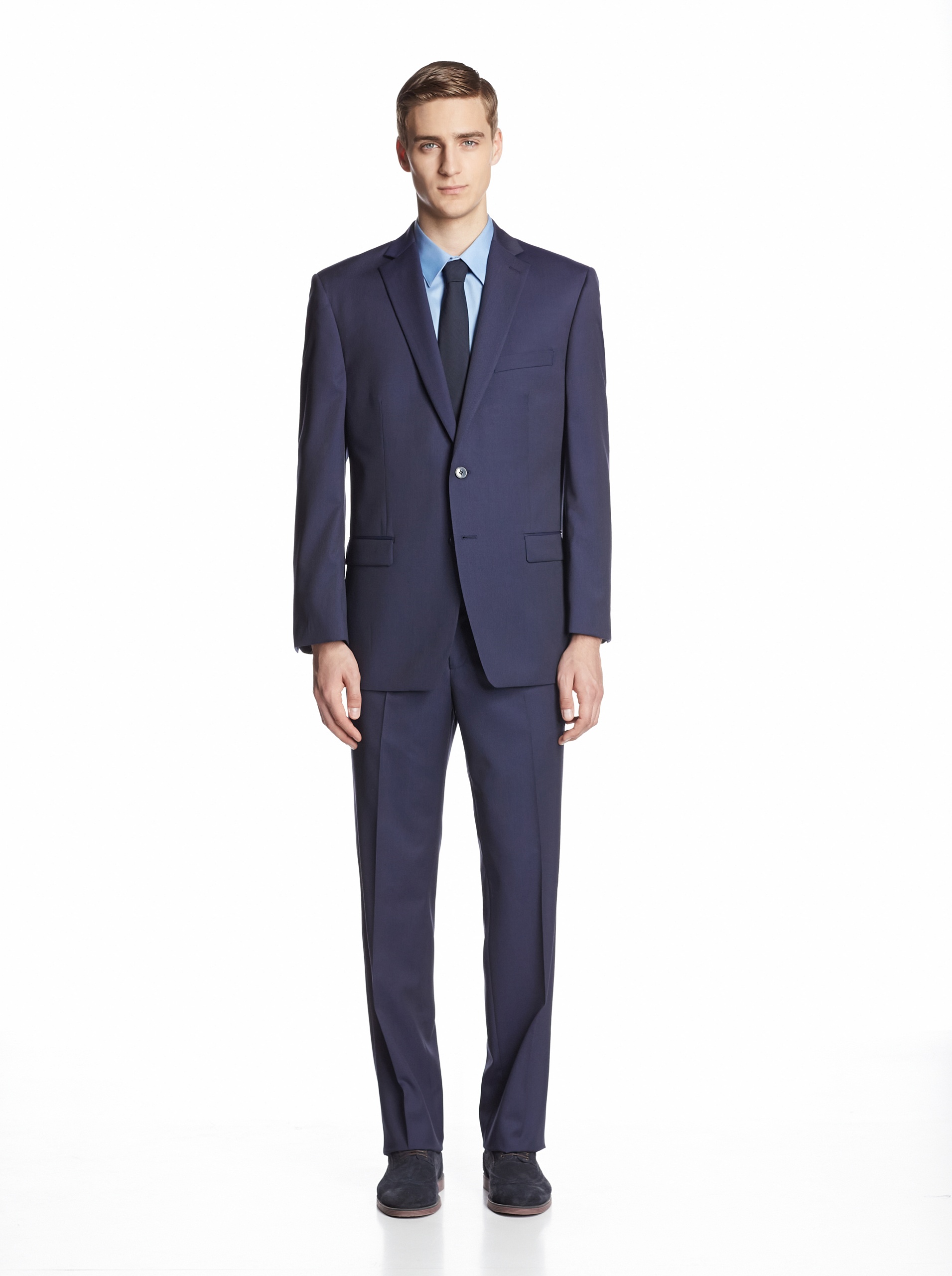 Calvin Klein Men's Malik Extra Slim Fit Suit Stripe