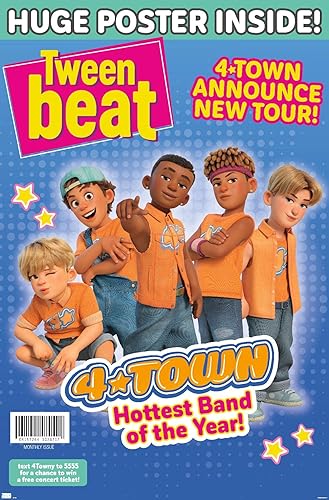 Trends International Disney Pixar Turning Red - Póster de pared de 4 pueblos Tween Beat, 22.375 x 34 pulgadas, versión premium sin marco