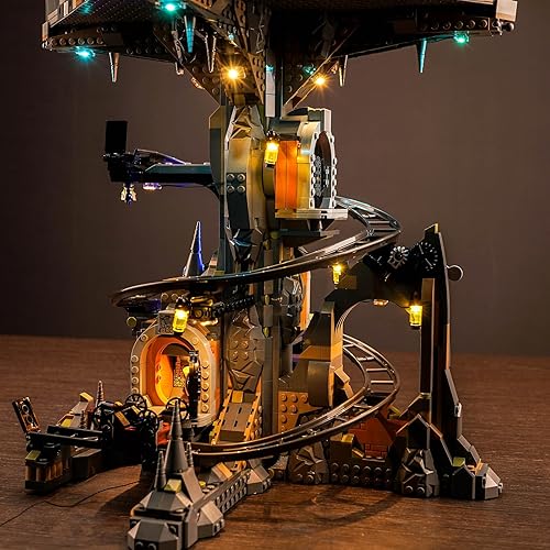 Miniatura 4 de Kit de luz LED mejorado para Lego Gringotts Wizard Bank Horcrux War Building, compatible con el modelo Lego 76417 para niños, niñas y niños (modelo