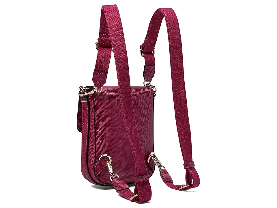 Guess Brynlee Mini Convertible Backpack (Boysenberry) Backpack Bags