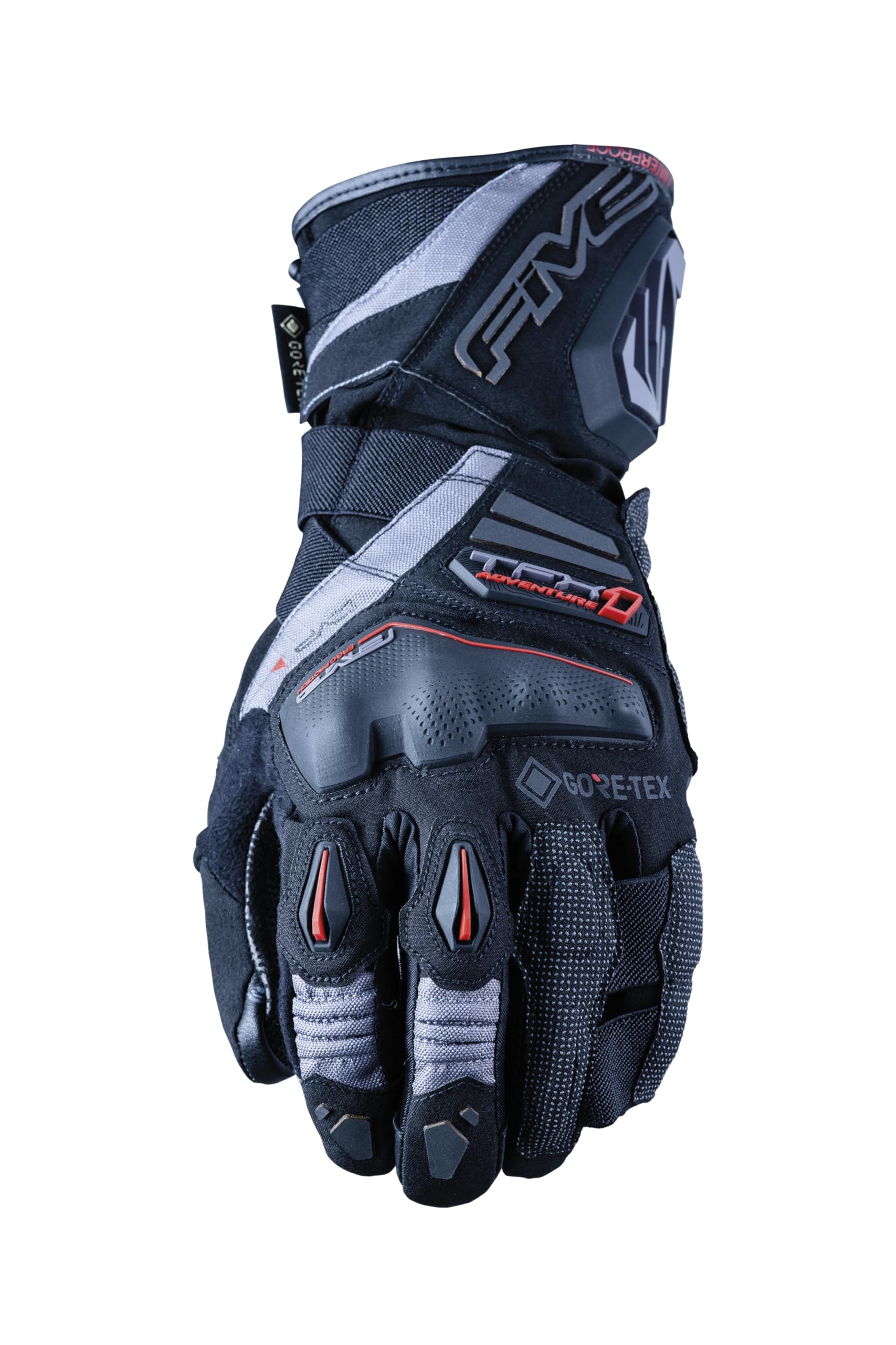 Amazon | ファイブ(FIVE) バイクグローブ ブラック/グレー (サイズ:XL