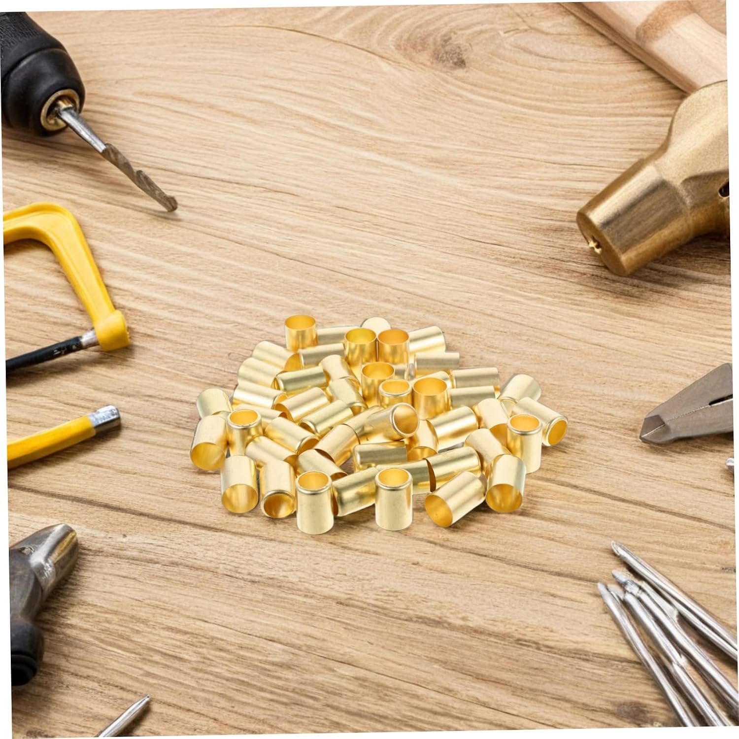 OSALADI 50pcs Metal Ferrule Repair Kit Air Hose Sprayer Tube Fittings Tube Ferrules Compression Fittings for Pneumatic Hydraulic Welding