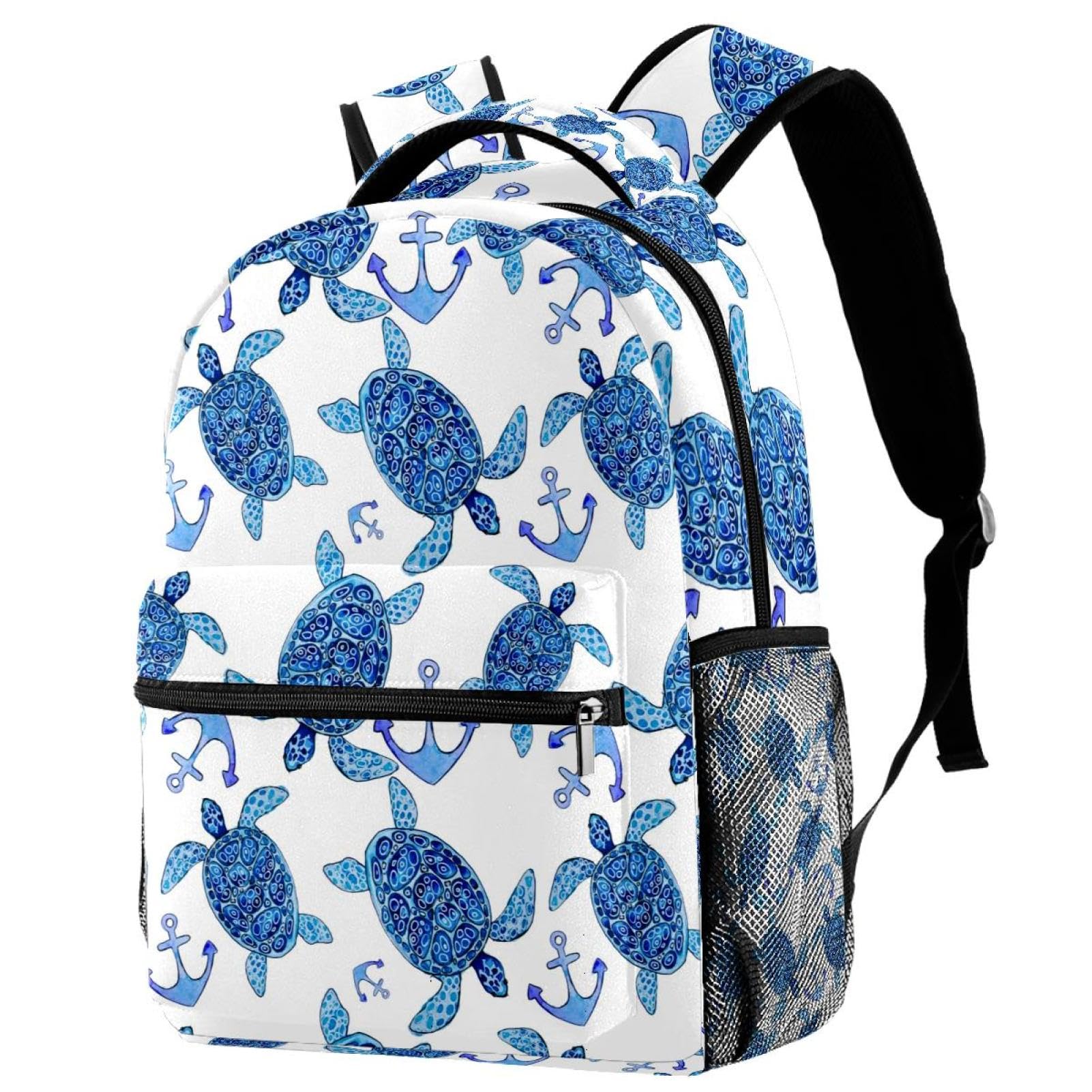 Sac à dos léger motif tortue grand compartiment ergonomique - 7