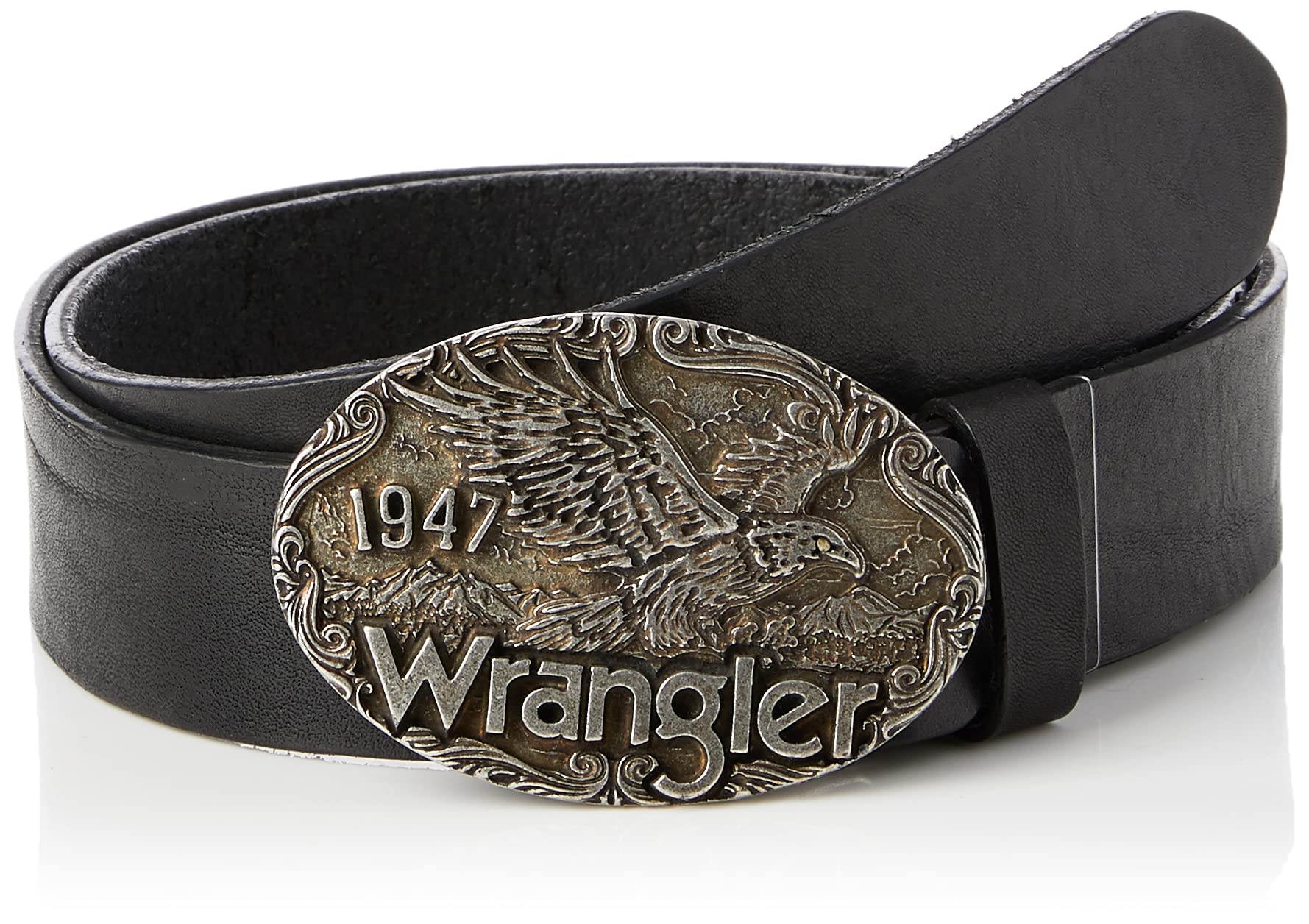 Wrangler Men's Eagle Belt Belt, Black, 95