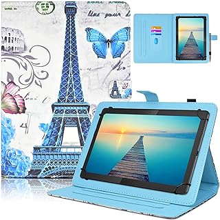 DETUOSI Universal 7 inch Tablet Case, 7.0 inch Tablet Cover, Protective Folio Leather Multi-angle Viewing Stand Case Shell【with 3 Card Slots】for All Kinds of 7.0-7.9 inch Android/iOS/Windows Tablet #3