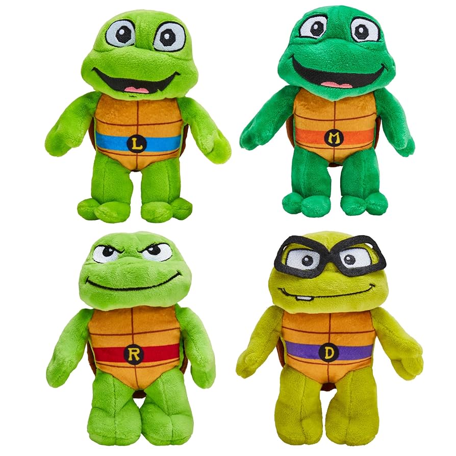 TMNT Tyぬいぐるみセット TY Teeny Stackable Teenage Mutant Ninja Turtles - SET OF 4
