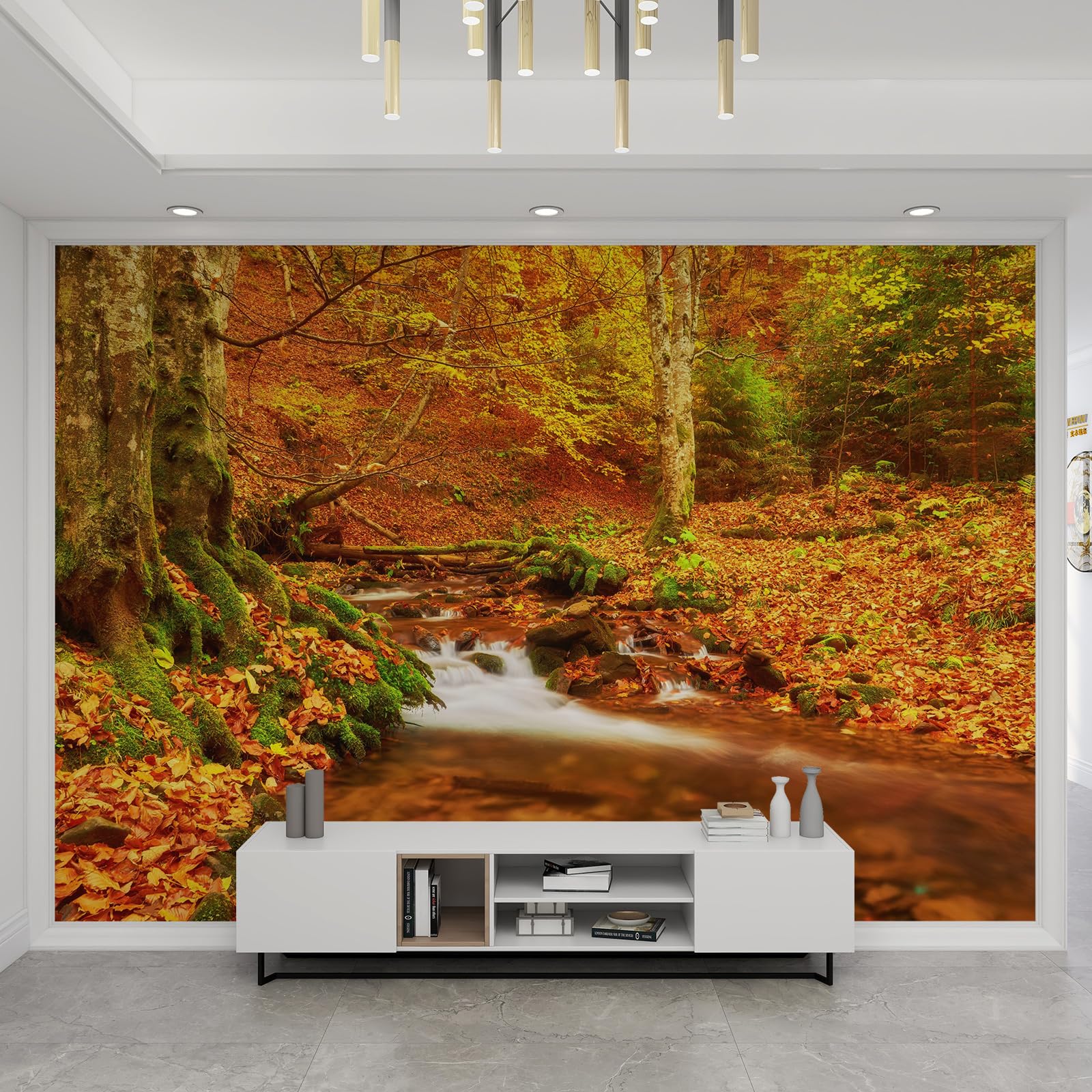 Papier peint nuages sombres ciel orageux 3D panoramique design moderne 200x140 cm