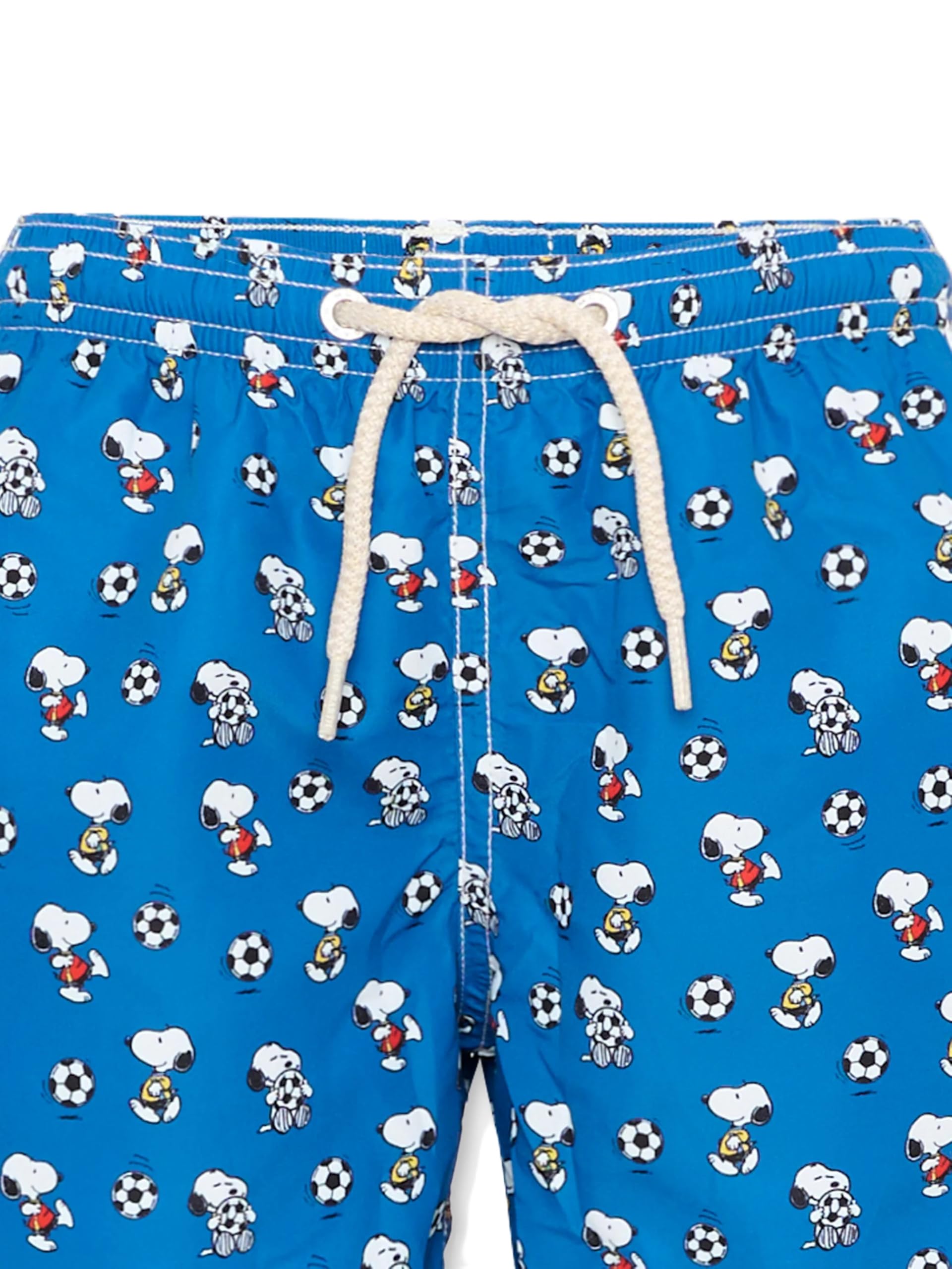 Saint Barth MC2 Costume Boxer Mare Jean Lighting Blu Stampa Calcio