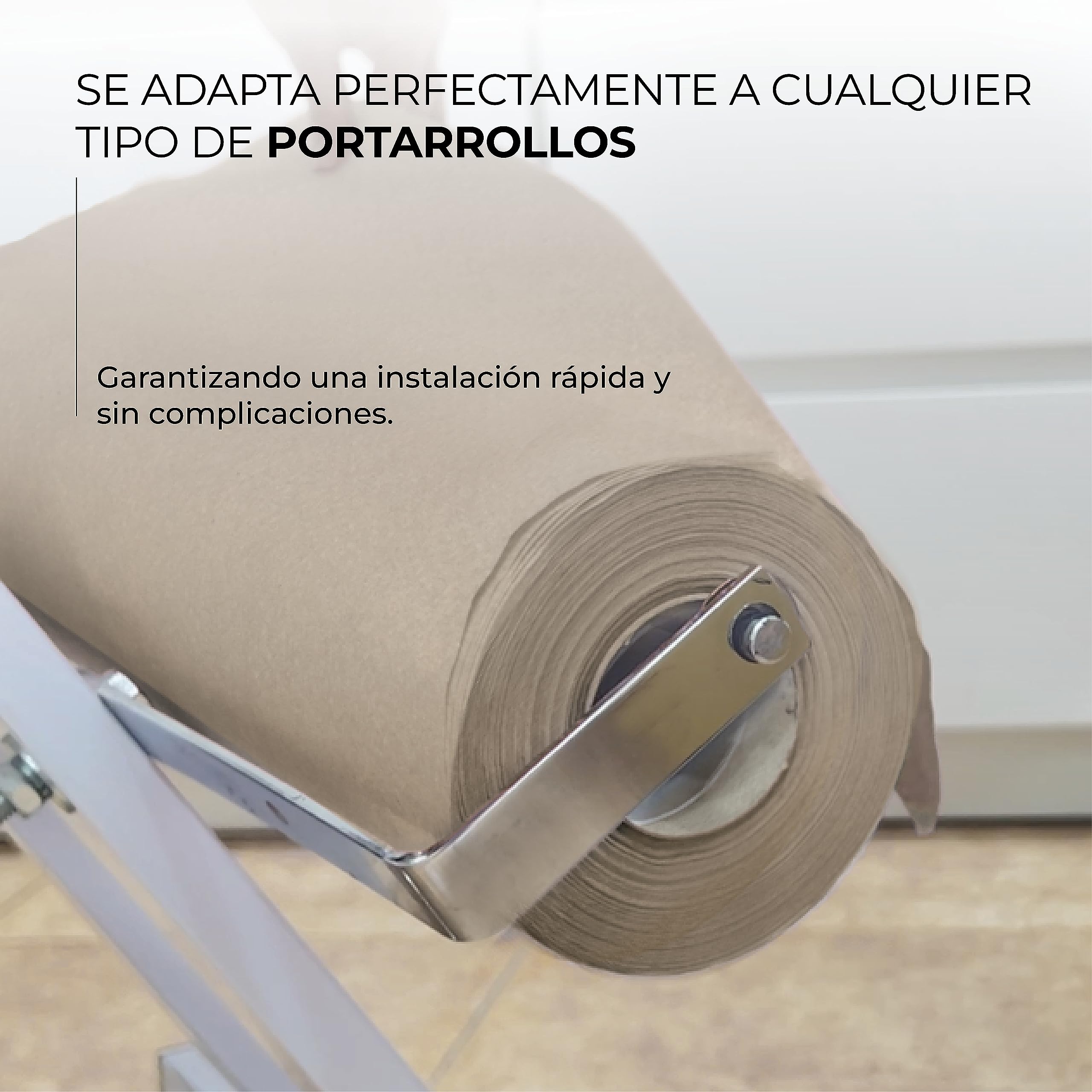 Papel Camilla Natural 60 cm x 60 m | Papel Camilla Masaje Natural (6 Rollos, Sin Precorte)