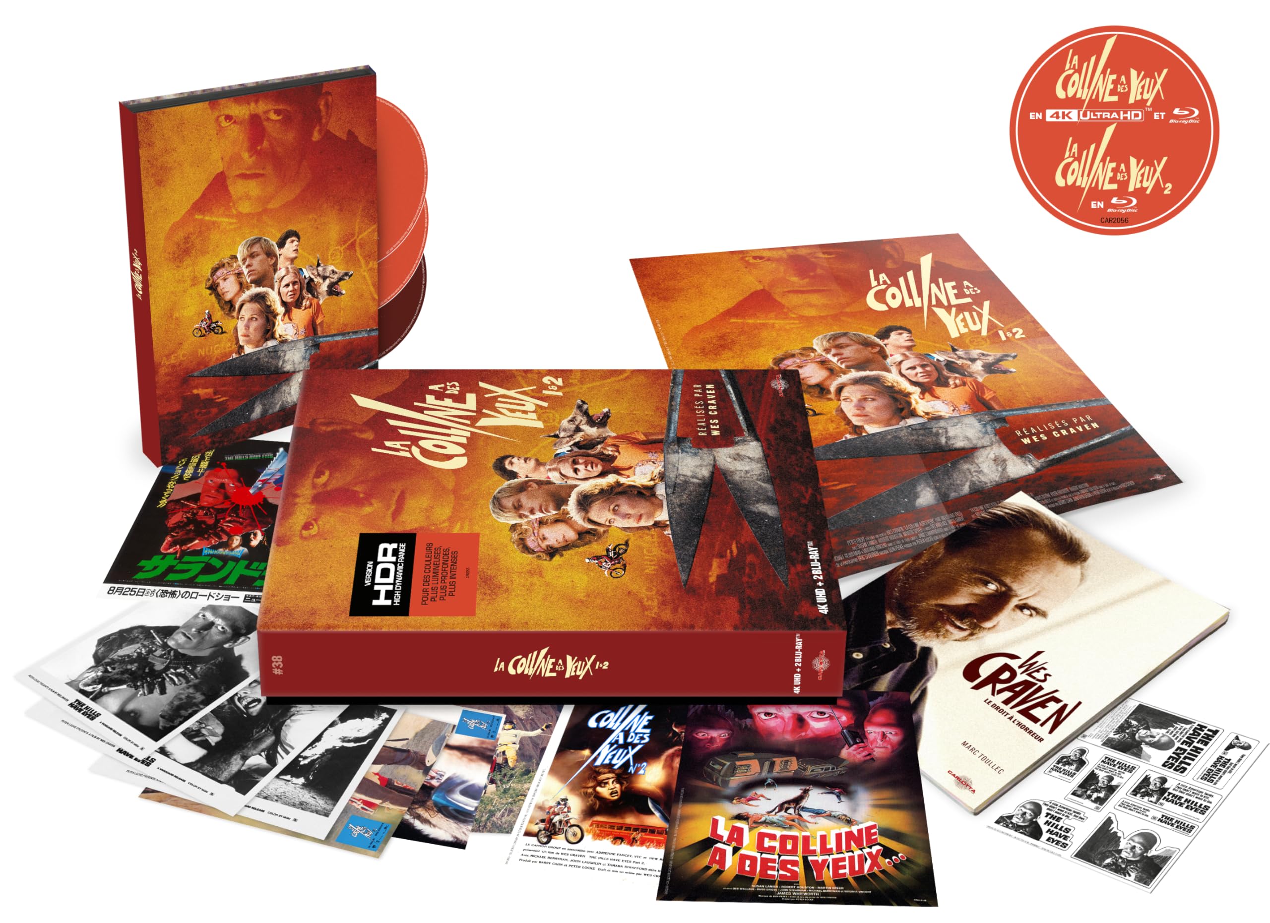 La Colline a des yeux 1 & 2 - EPL #38 - UHD + 2 Blu-ray + Memorabilia