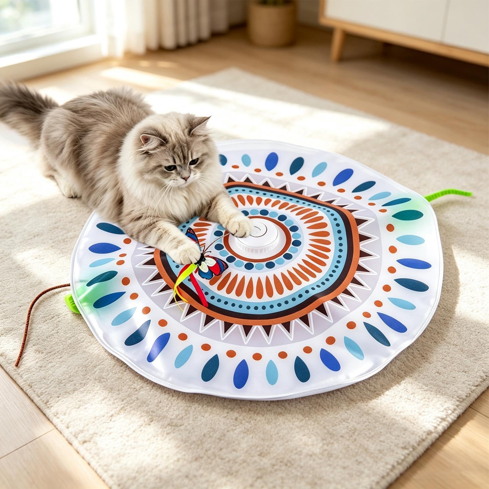 Generico Gatto Giocattolo Interattivo Di Arricchimento Intelligente | Giocattolo di intrattenimento Adatto a Interni, Esterni, Balcone, Appartamento, Casa, Soggiorno