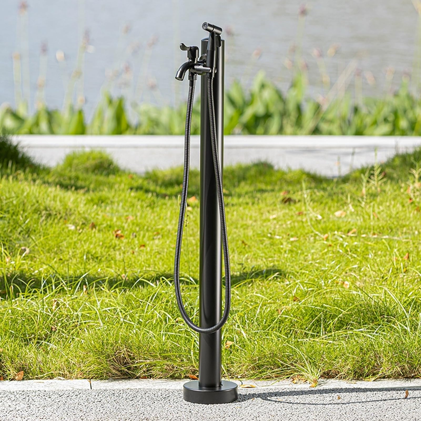 BHGFYXBS Stainless Steel Vertical Garden Water Column - 60Cm Outdoor Water Dispenser With Faucet & Spray Gun, Ideal For Irrigation, Washing, And Gardening,size_name-95CM/37.4IN