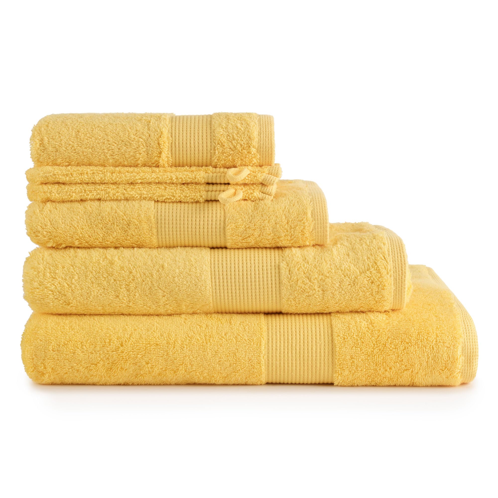 Jalla Serviette de Douche 70 x 130 cm Canari - Serviette Bain Coton