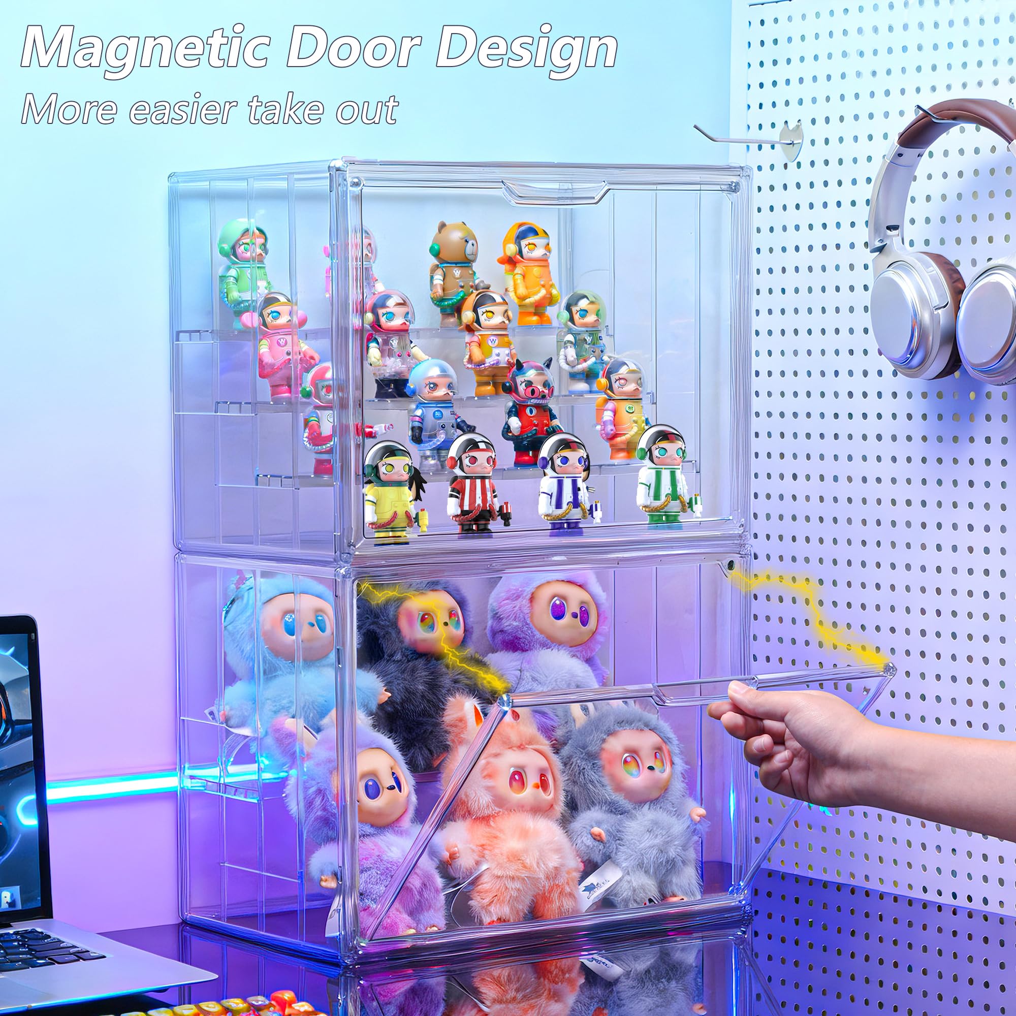 Amazon.co.jp: Labubu POP MART対応ディスプレイケース、アクリル