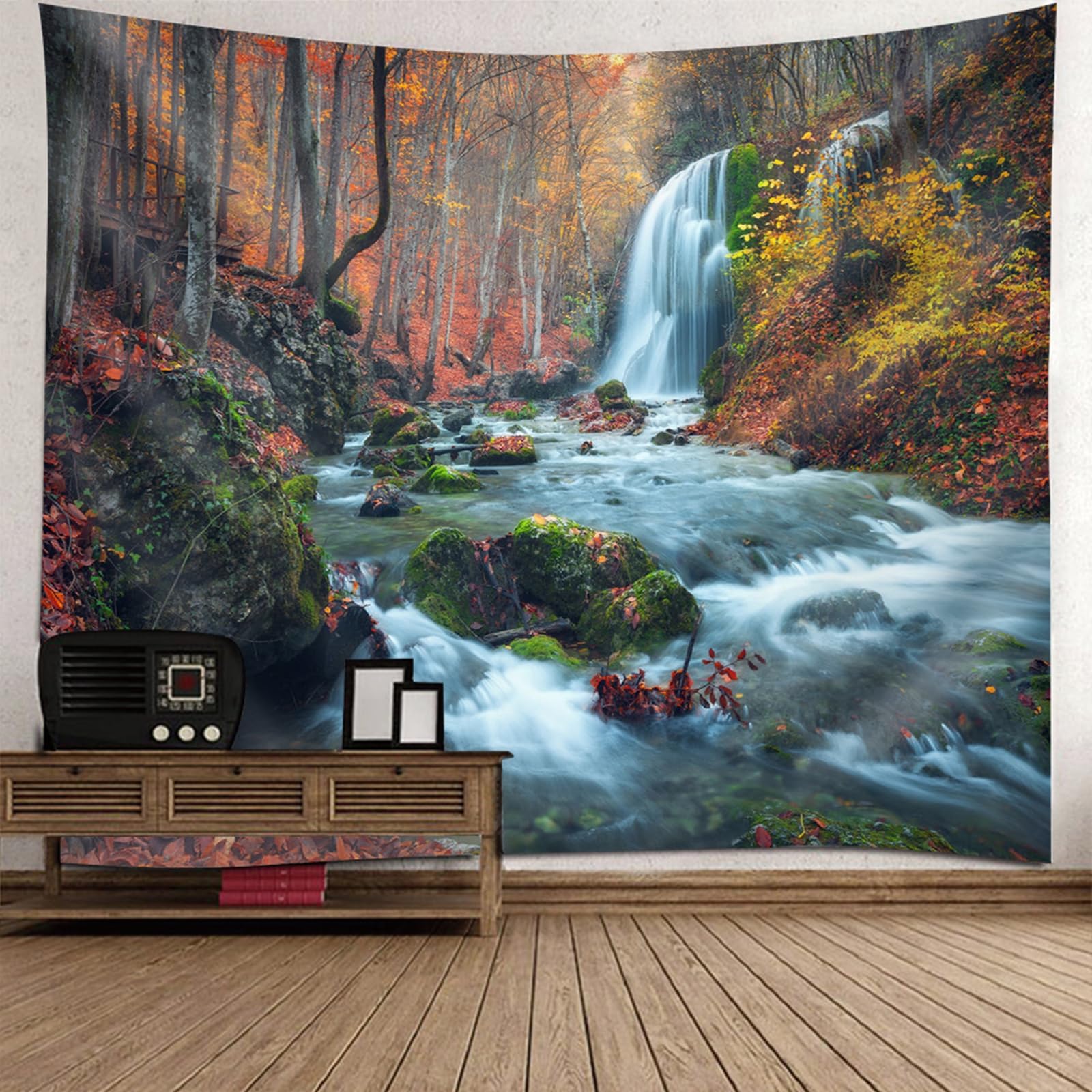 Tapiz de pared otoñal para transformar tu habitación en un refugio de paz 6