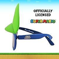 Vista 2 de Sun-Staches Gafas de sol oficiales de Super Mario Mario Luigi Peach Bowser Yoshi Wario o Waluigi accesorio de disfraz Se adapta a la mayoría