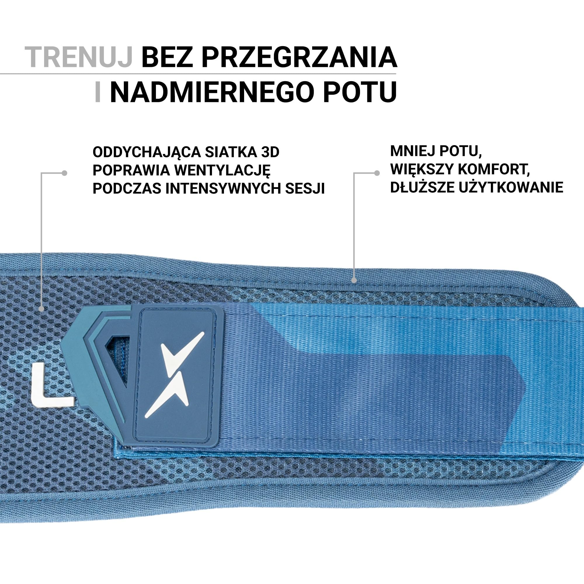 PICSIL Pas lędźwiowy – wsparcie do treningu siłowego, podnoszenia ciężarów i na siłownię – pianka EVA, oddychająca siatka 3D i podwójne zapięcie bezpieczeństwa