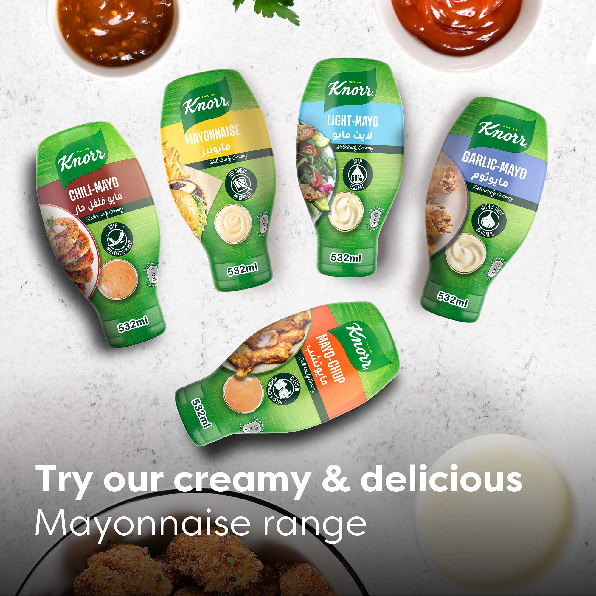 Knorr Light Mayo Reduced Fat Mayonnaise 500 ml Buy Online in UAE at desertcart