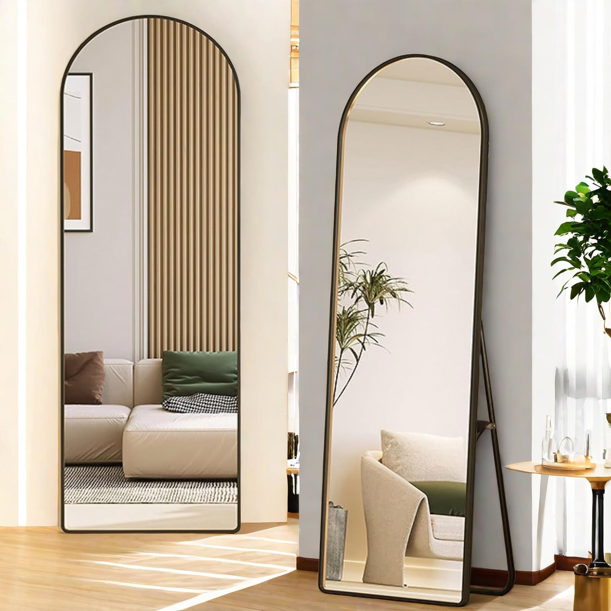 COMO MIRROR スタンド GlasFlength Full Length Mirror with Stand, Floor Standing Mirror