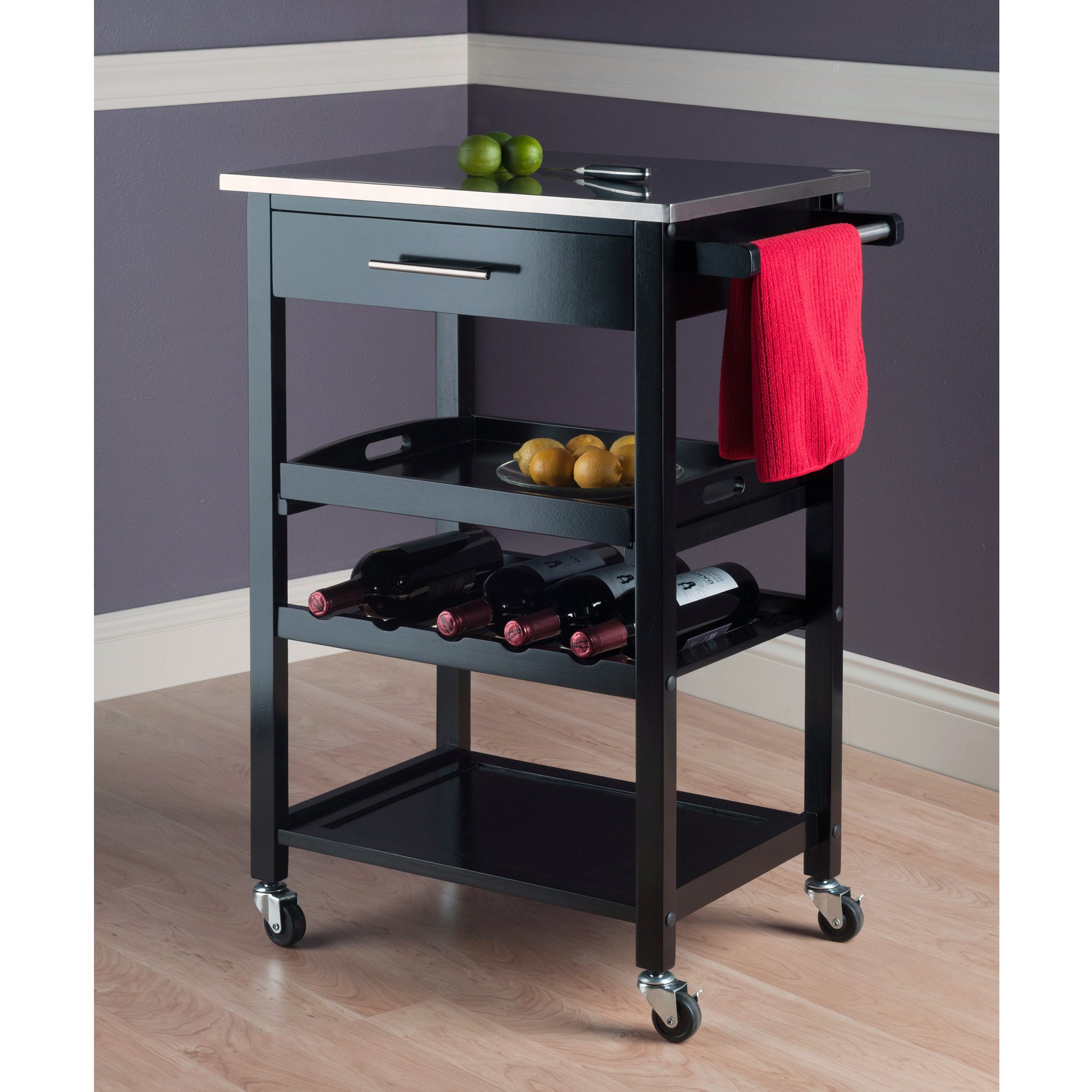 Winsome Wood Stainless Steel Anthony Carrello da Cucina