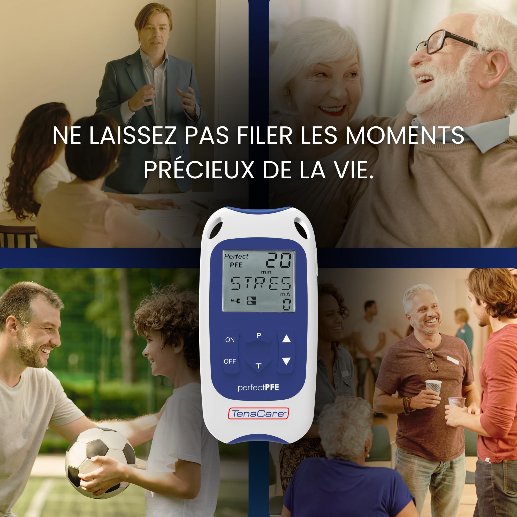 TensCare Perfect PFE MEN – Appareil d’Électrostimulation pour Hommes | Traitement de l’Incontinence, Douleurs Pelviennes et Renforcement du Plancher Pelvien
