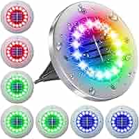 NFESOLAR Solar Lights Outdoor with 16 LEDs, 8 Pack Bright