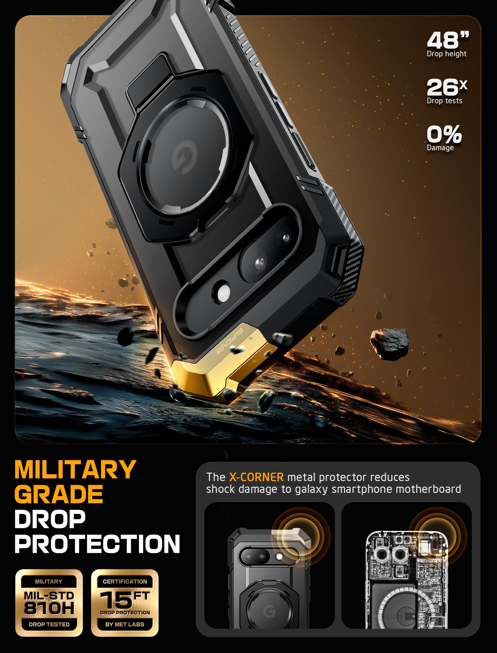 Amazon.co.jp: SUPCASE GooglePixel 9 A ケース 2025 MagSefe対応 2025